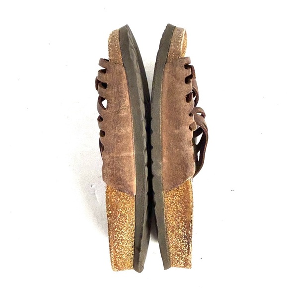 Birkenstock Granada Leather Sandals Slide Brown Womens Size 37 US 6 Boho Casual - Picture 7 of 10